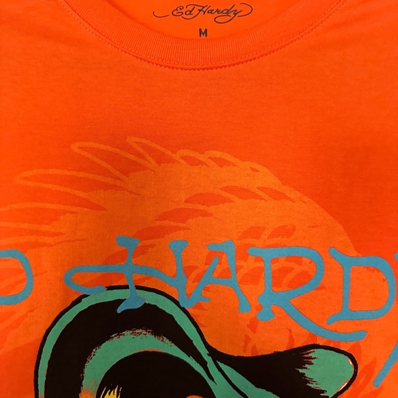 Ed Hardy Rose Cobra Tee Shirt - Picture 2 of 5